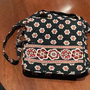 Vera Bradley Black Floral Crossbody Bag